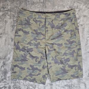 Goodfellow Camo Camouflage Hybrid Shorts Size 32